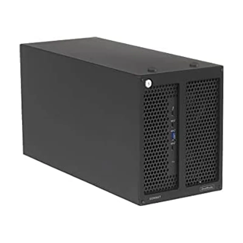 Sonnettech Sonnet DM-ZM-GPU-D chasis de expansión para tarjeta gráfica externa Negro Aluminio