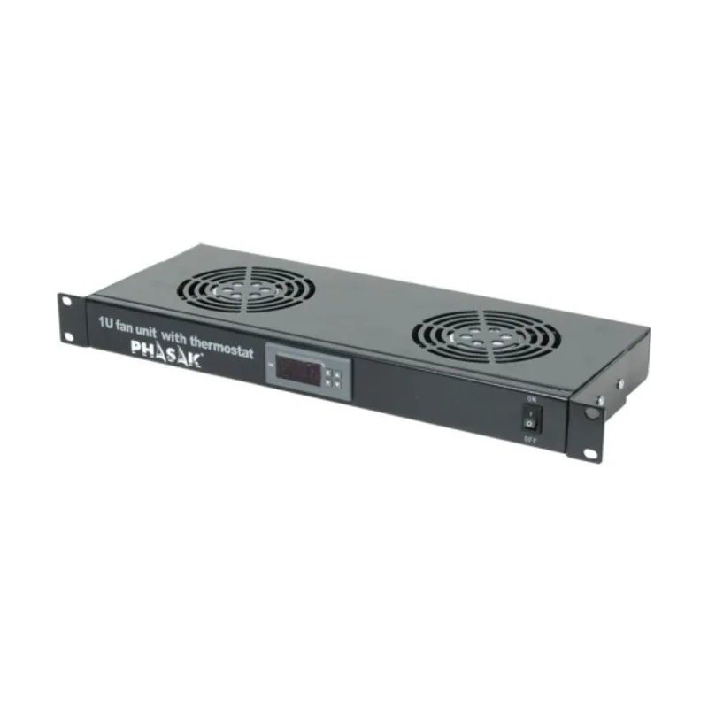 Phasak Conjunto ventilacion 2 coolers y termostato 1u
