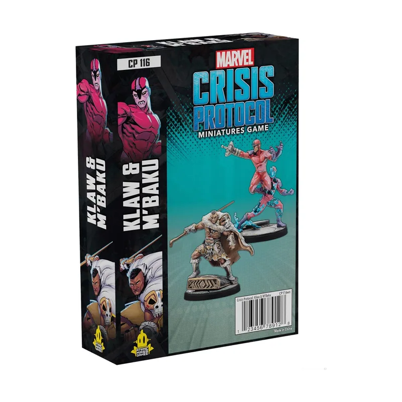 Asmodee Atomic Mass Games Marvel Crisis Protocol Klaw and M'Baku