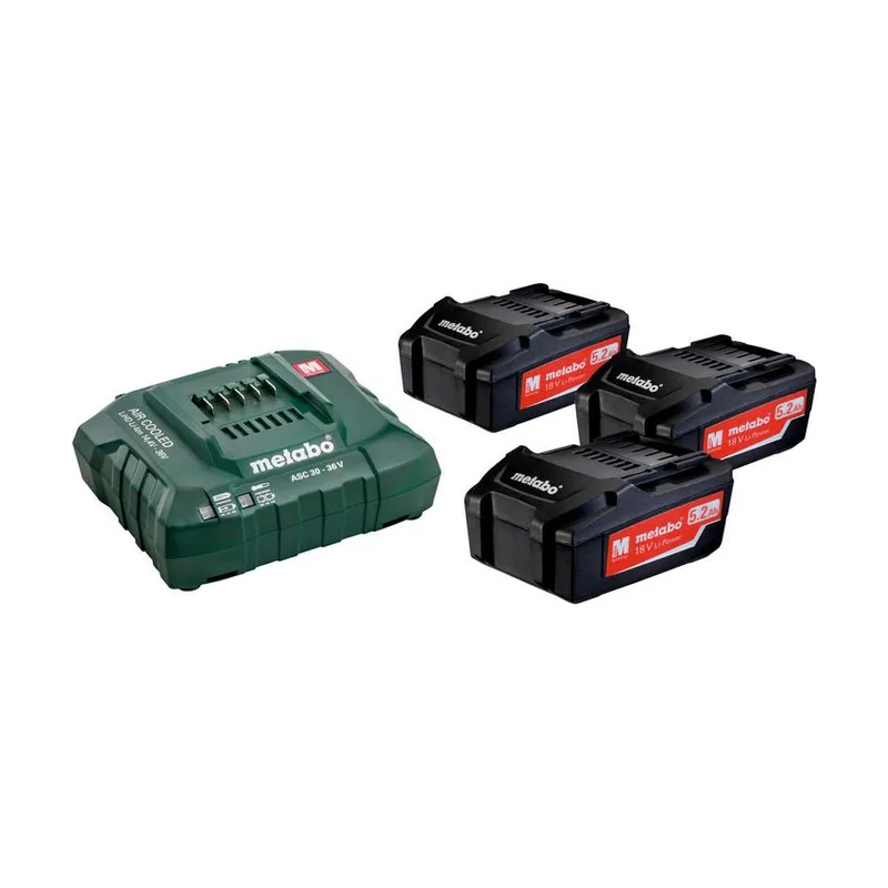 Metabo Juego de 3 baterías