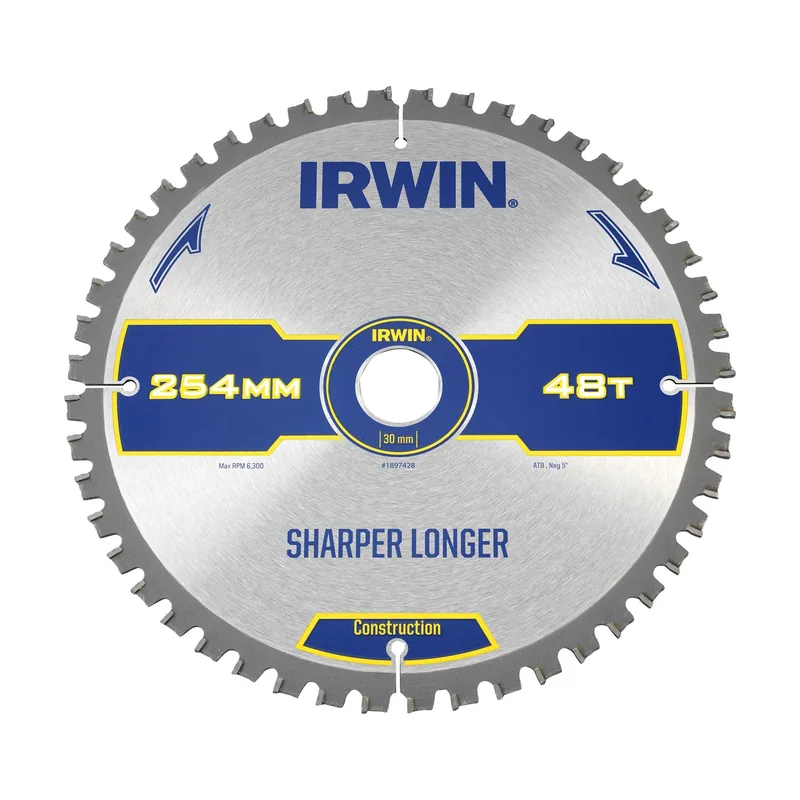 Irwin Disco sierra circular 254mm/48t inglete
