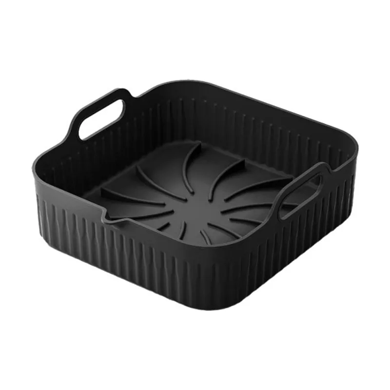 Abrila Bandeja silicona manacor freidora aire 7,5x26x24cm negra superf.antiadherente