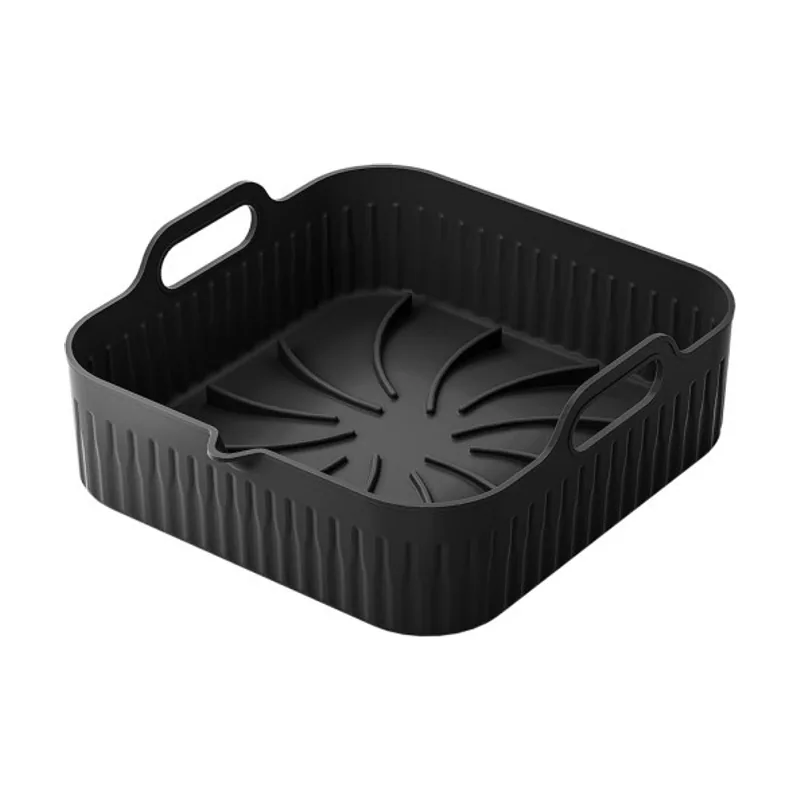 Abrila Bandeja silicona manacor freidora aire 8,5x26x25cm negra superf.antiadherente