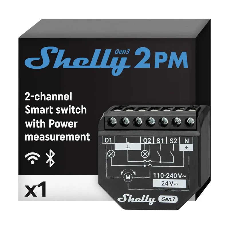 Shelly Interruptor Wifi Persinas 2pm Gen3 Sh-2pm-gen3