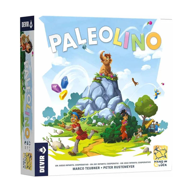 Devir Paleolino Juego de Mesa Cooperativo Infantil de Prehistoria