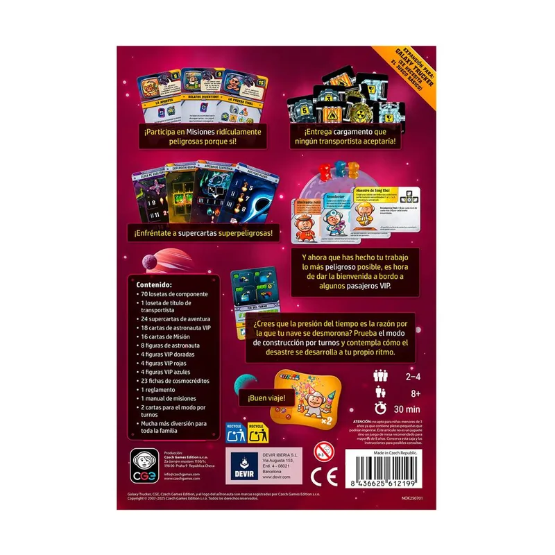 Devir Galaxy Trucker ¿Hacer Qué?! Expansión de Juego de Mesa de Ciencia ficción