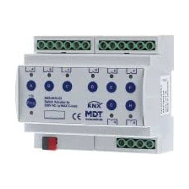 Mdt Actuador interruptor KNX 8 veces