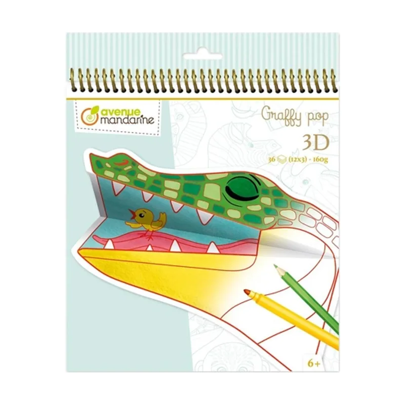 Avenue mandarine Cuaderno 3D Graffy pop