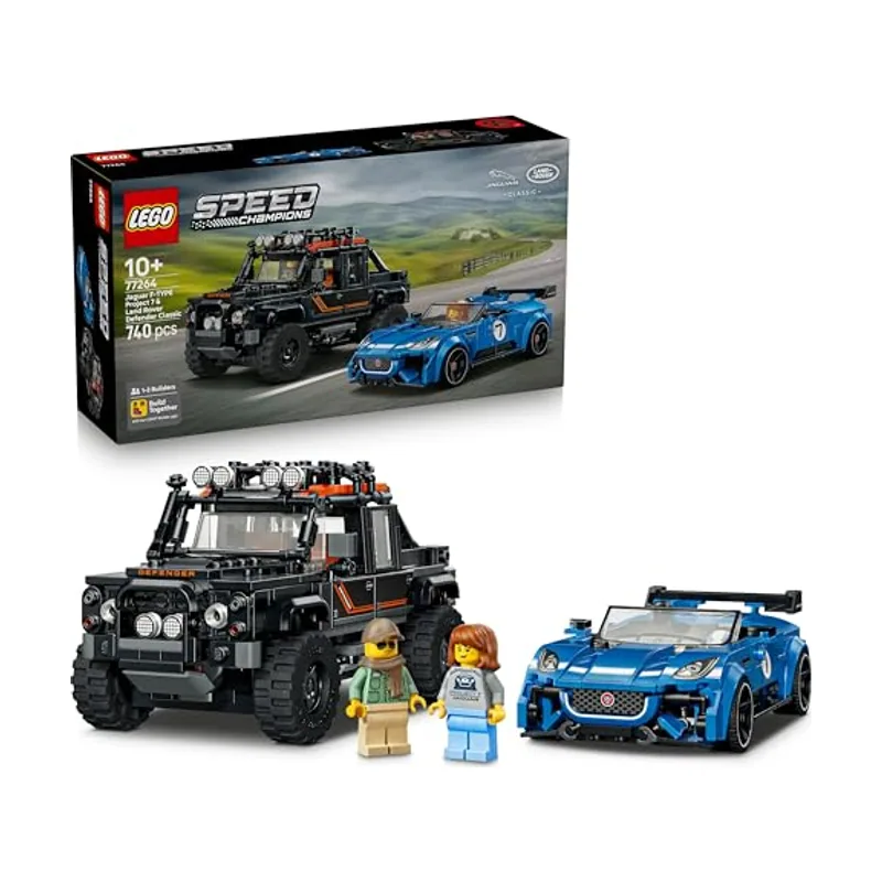 Lego Speed Champions Jaguar Project 7 y Land Rover Defender 77264