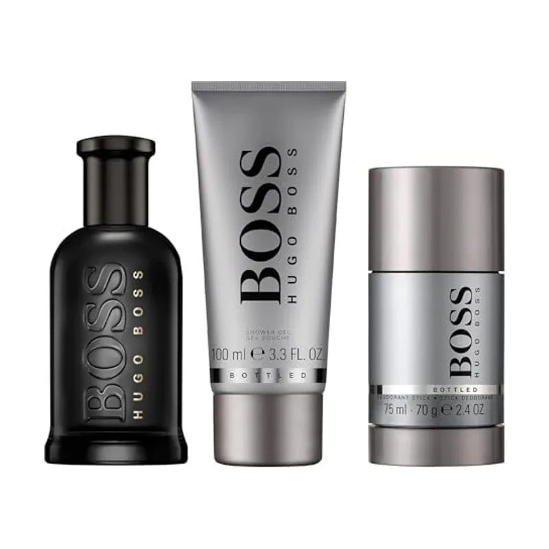 Hugo Boss boss bottled parfum gift set edp + shower gel + deodorant stick