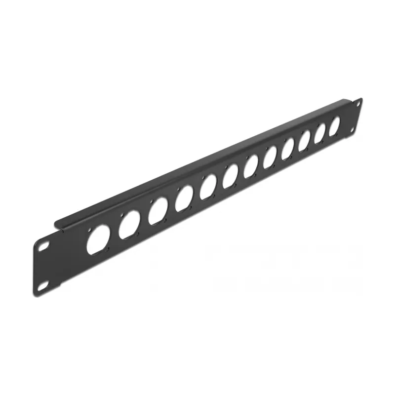 Delock Panel de conexiones de 19" tipo-D 12 puertos