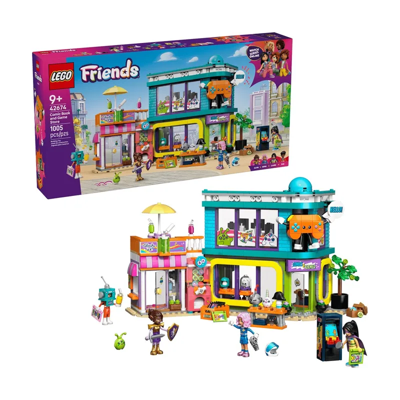 Lego friends 42674 comic book and game store