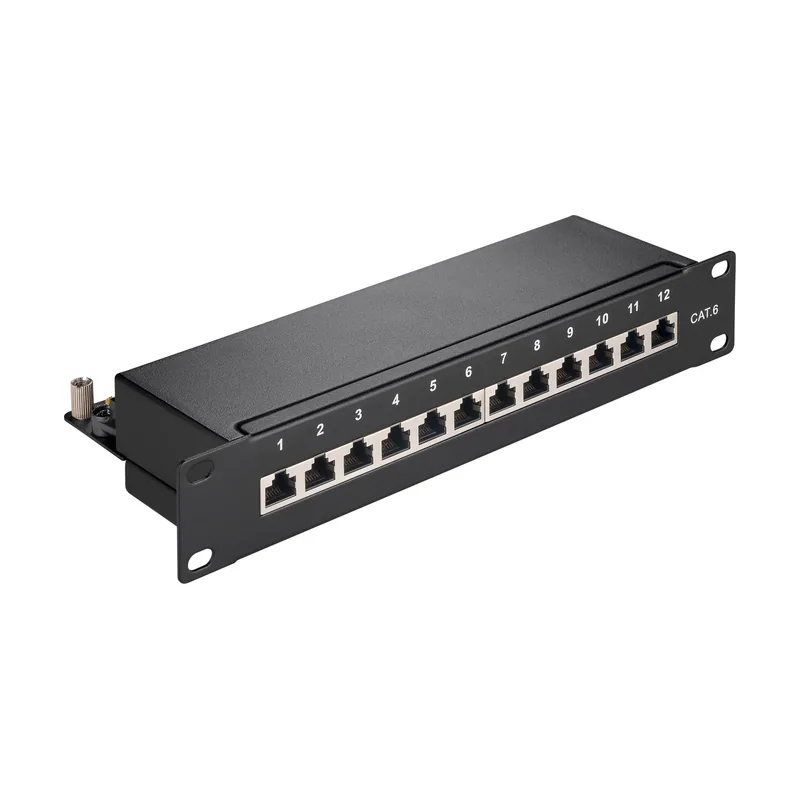 GooBay Panel Parcheo Cat6 Rack 10 12 Puertos 93793