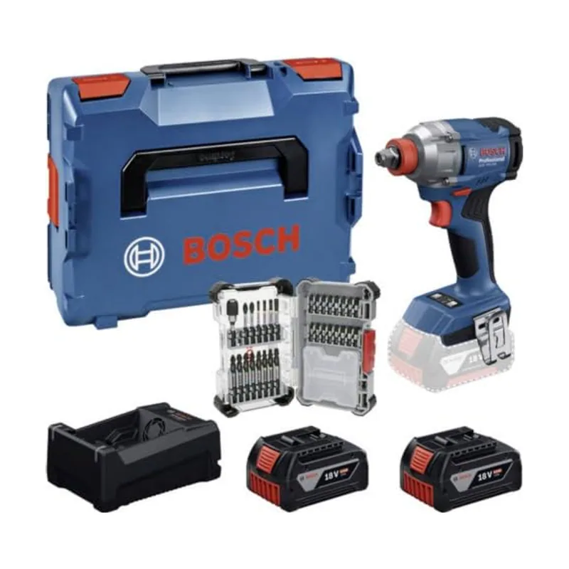 Bosch Powertools gdx 18v-285 l + 2x 5.0ah + gal 18v-80 + 31tlg bitset