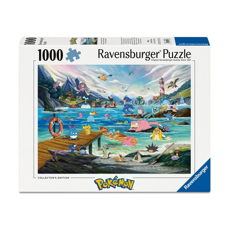Ravensburger Puzzle 1000 Piezas Pokémon Breakout Vaporeon y el Mar Templado