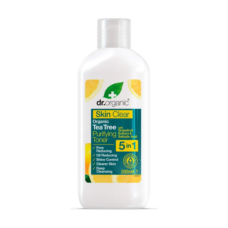 Dr. Organic Tónico facial revitalizante y purificante