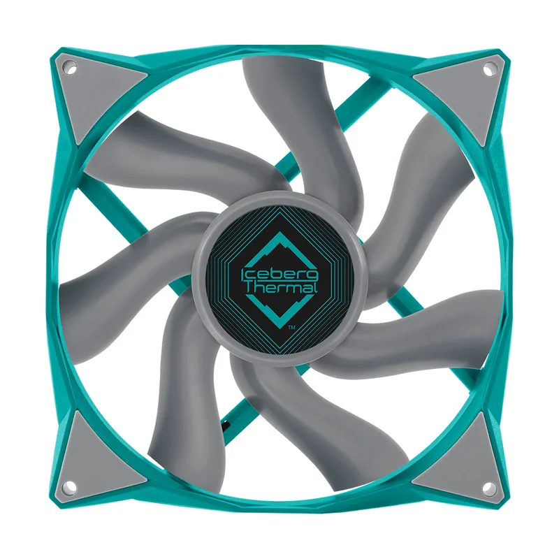 Iceberg Thermal IceGALE Carcasa del ordenador Ventilador 14 cm Verde azulado 1 pieza s