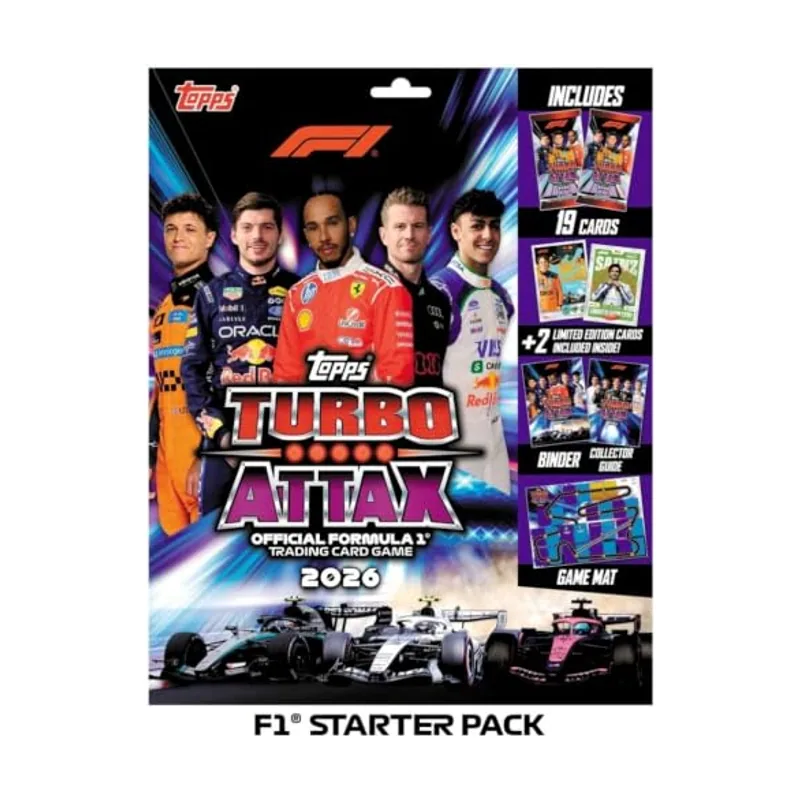 Topps Colección de cartas coleccionables F1 Turbo Attax 2026