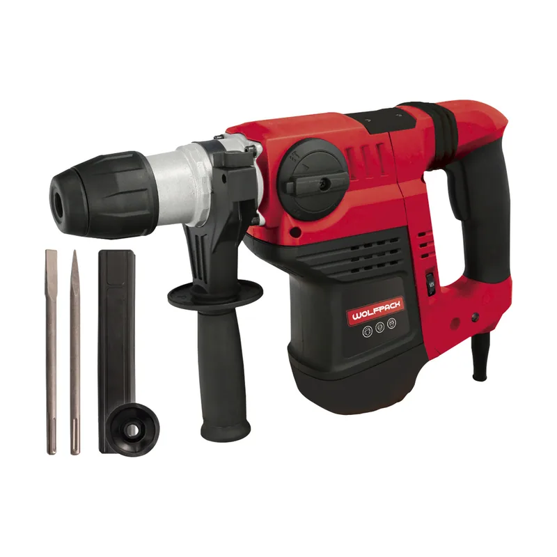 Wolfpack linea profesional Wolfpack Martillo Perforador SDS MAX 1.500 Watt. Con Accesorios y Maletín
