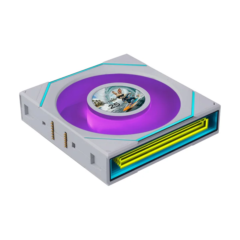 UNI Fan SL-INF Flex LCD 120 hoja inversa Blanco 1