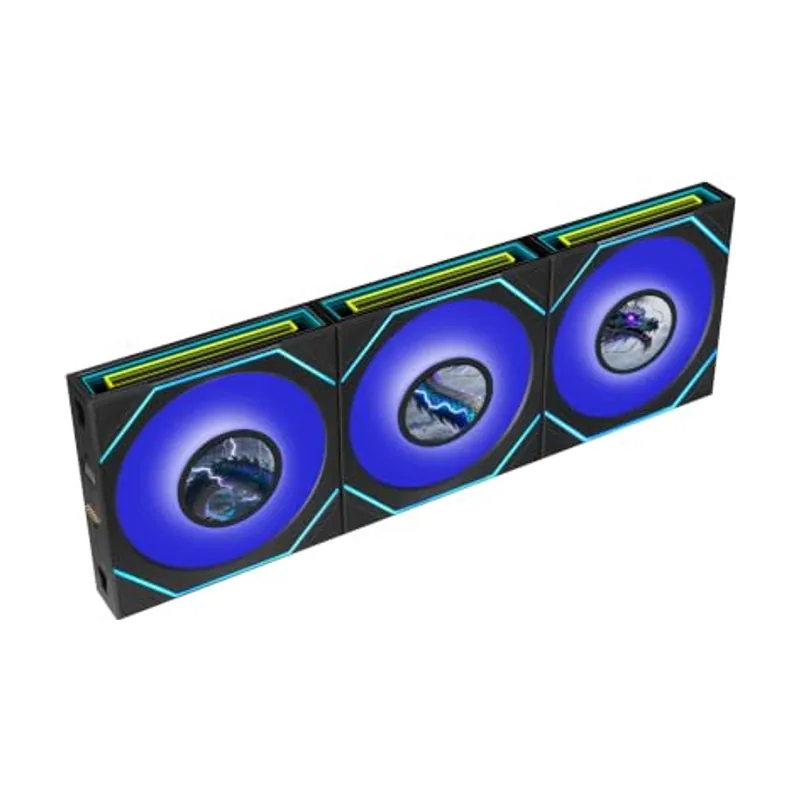 Lian Li UNI Fan SL-INF Flex LCD 120 hoja inversa Negro 3 piezas