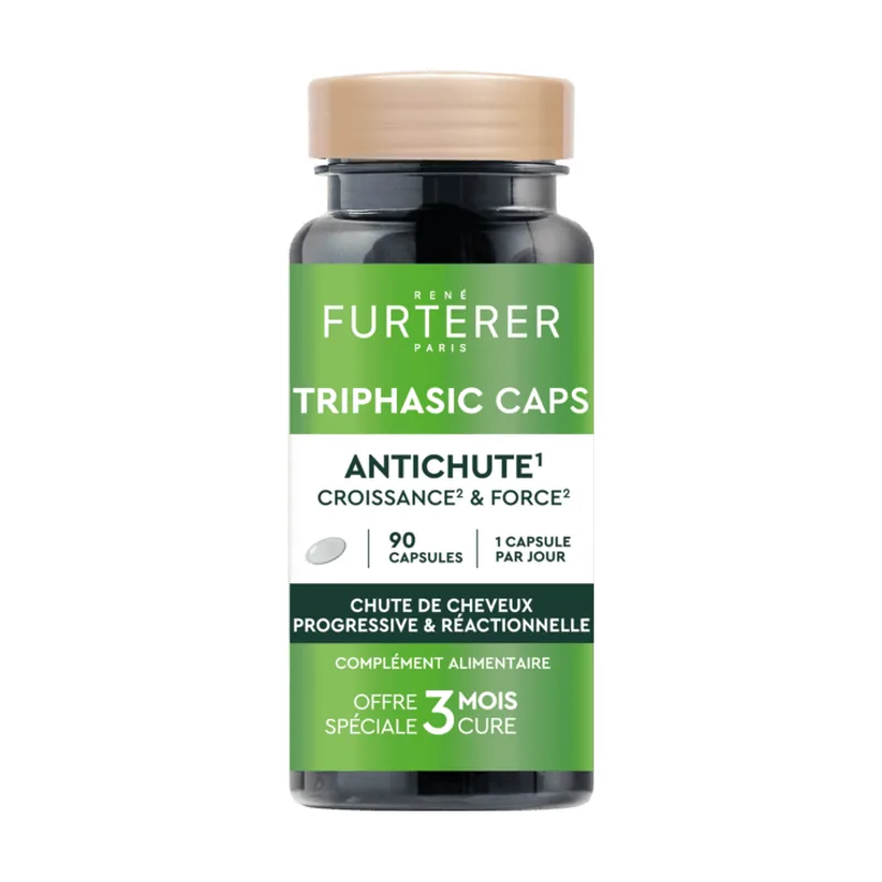 Rene Furterer TRIPHASIC CAPS complemento alimenticio anticaída cápsulas 90 u