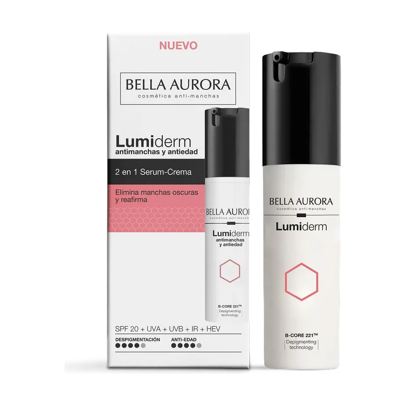 Bella Aurora Lumiderm Sérum-Crema Antimanchas Antiedad SPF20 30 ml