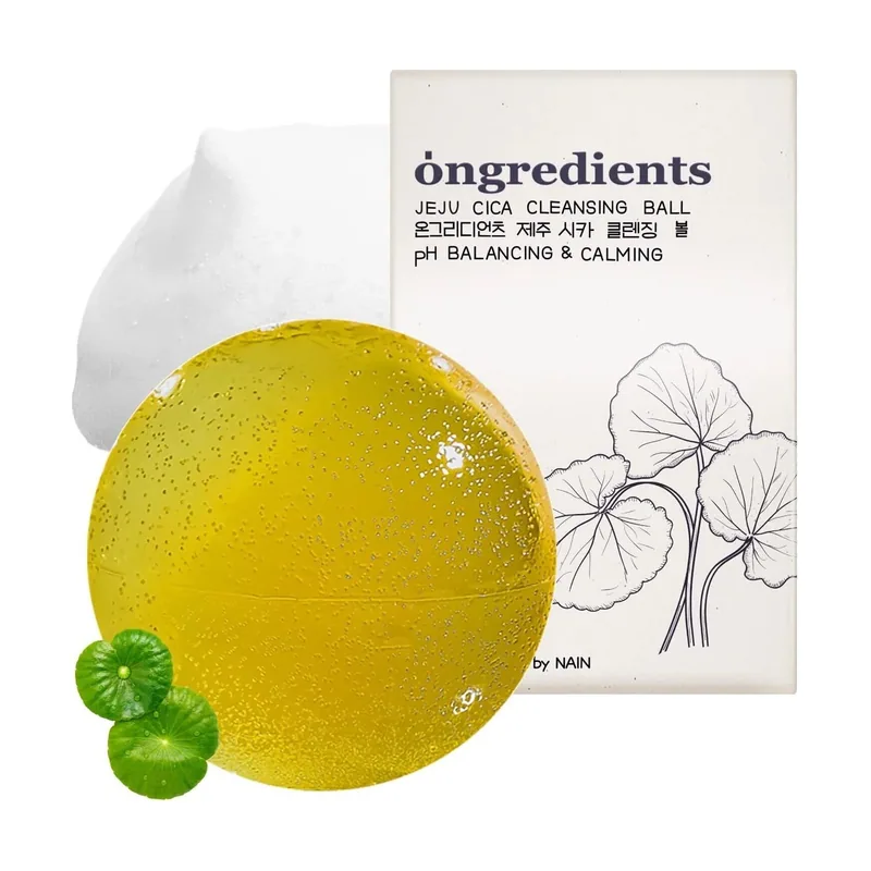 Ongredients jeju cica cleansing ball
