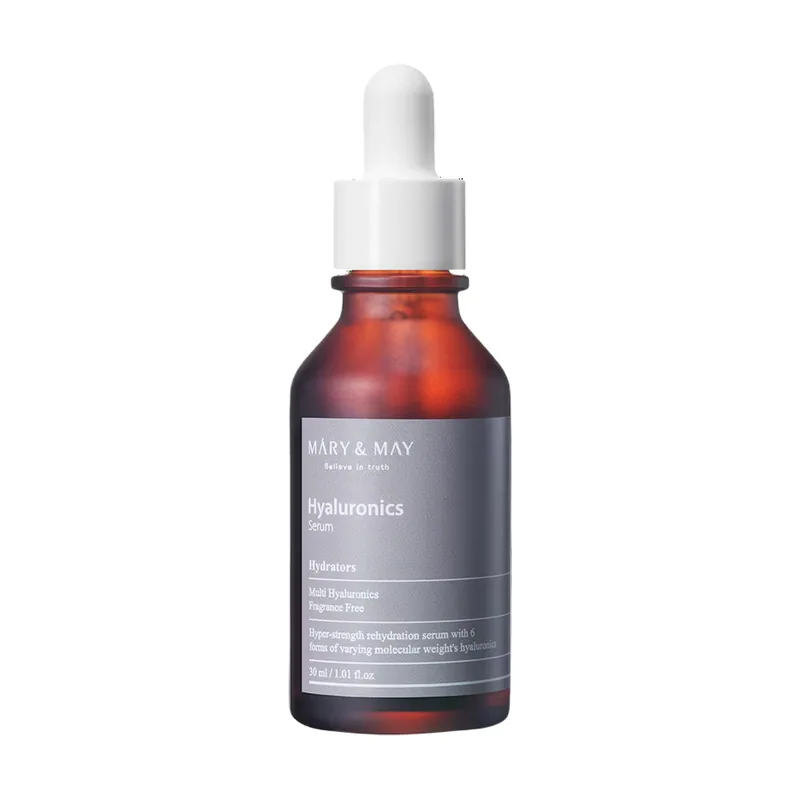 Mary and may, hyaluronics, hydrating & moisturising, daily, serum, for face, 30 ml