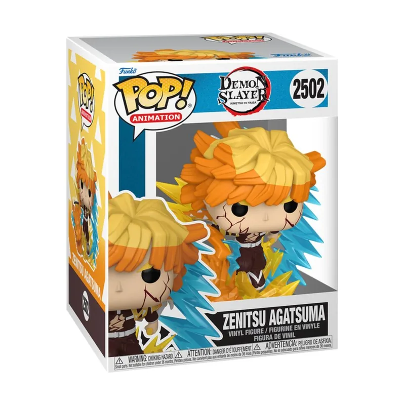 Funko Figura pop premium demon slayer zenitsu agatsuma glow
