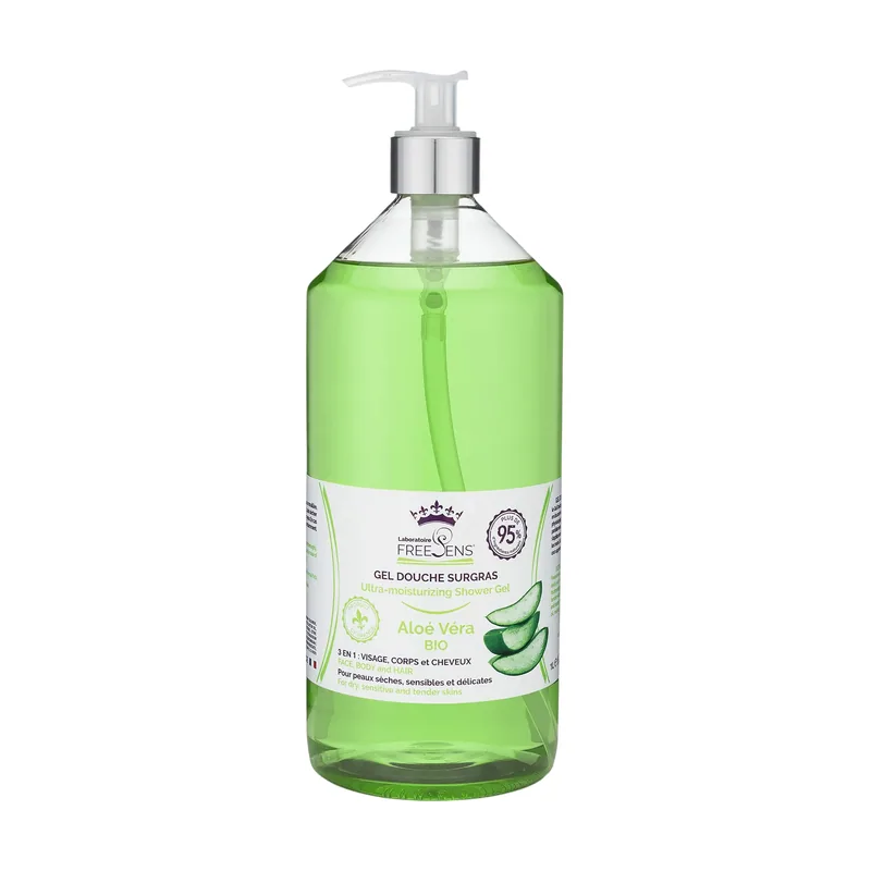 Laboratoire freesens Gel Douche Surgras sans Savon Aloé Vera 1l FreeSens