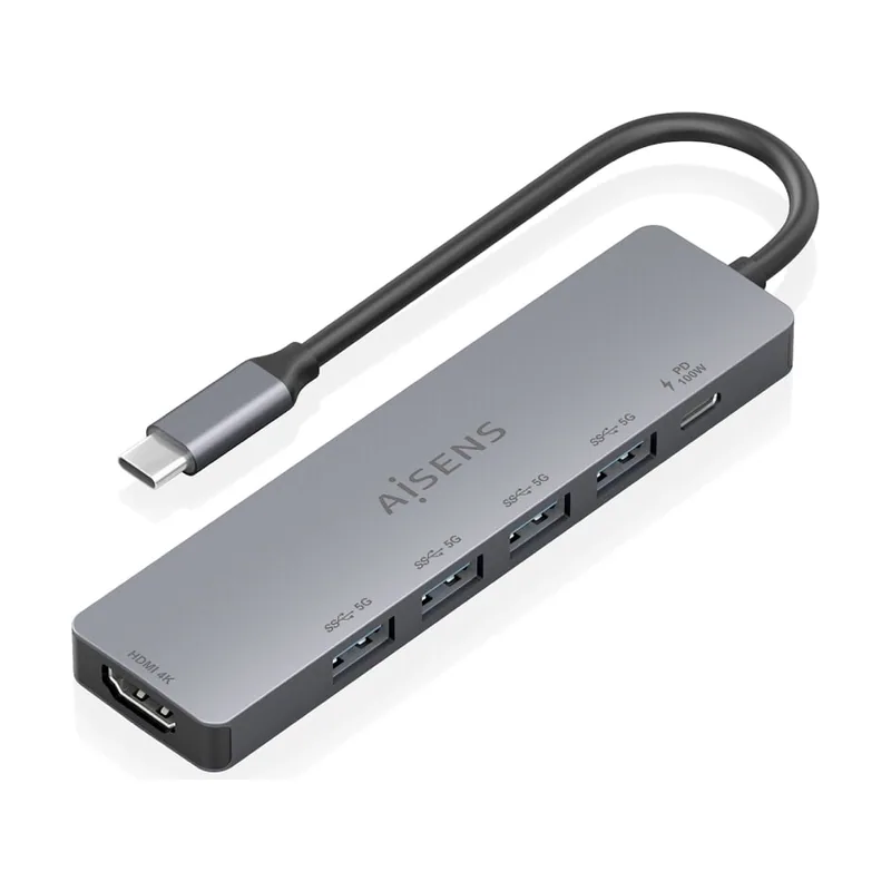 Aisens USB-C Dock 6 en 1