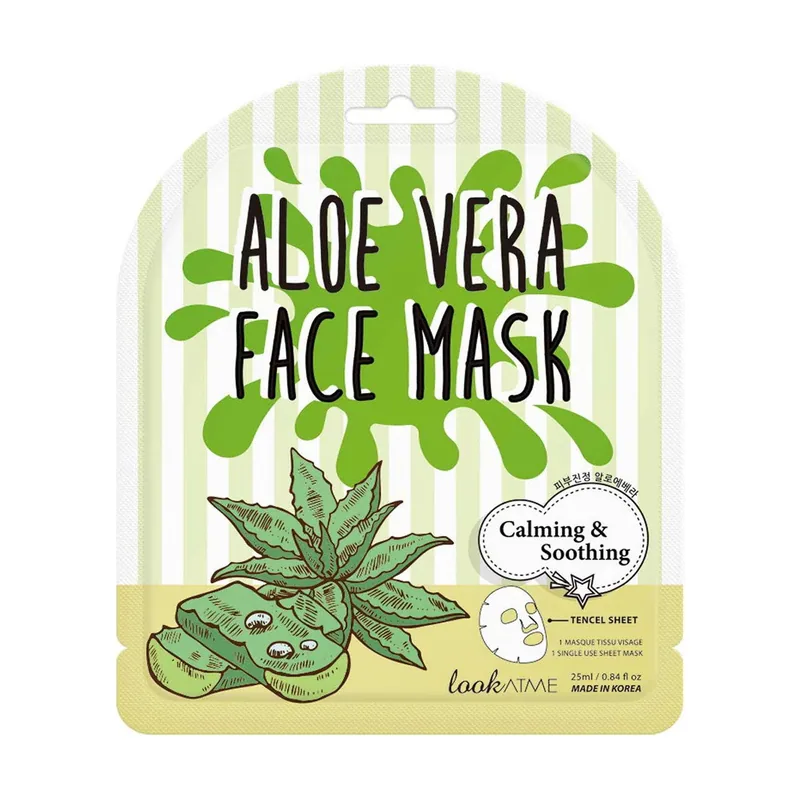 Look at me, look at me, aloe vera, calming, sheet mask, for face, 25 ml