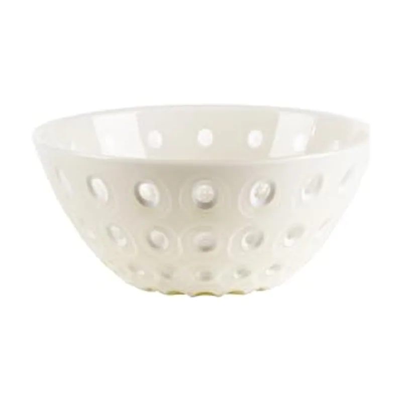 Guzzini Recipiente de 25 cm en San 'Le Murrine' Perla-Blanco