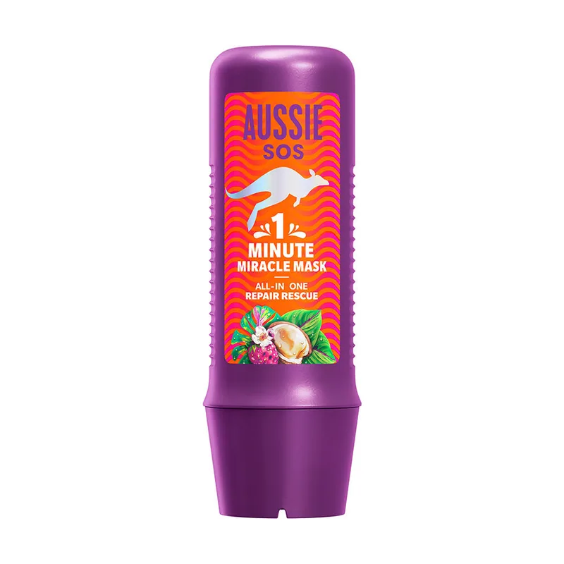 Aussie 3 Minute Miracle SOS Kiss Of Life Máscara de cabello vegano