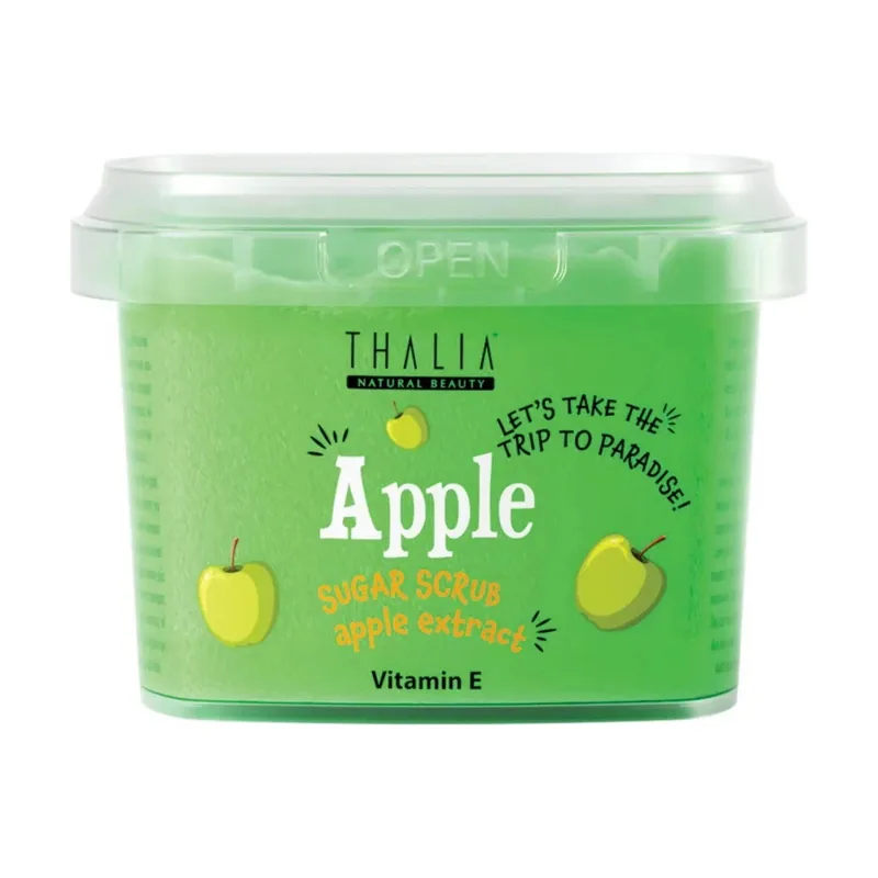 Thalia natural beauty, apple, smoothing, body scrub, 300 ml