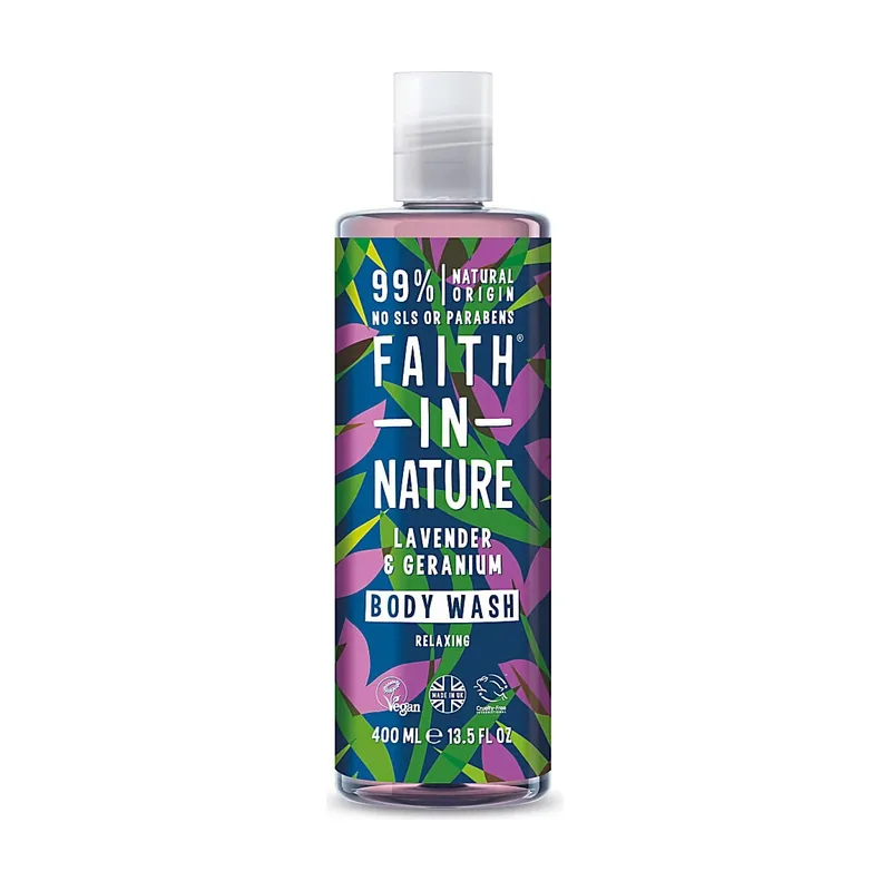 Faith in nature Gel de ducha natural de lavanda y geranio