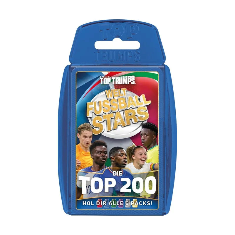 Winning moves World football stars juego de cartas 200 pack 2 *edición alemana*