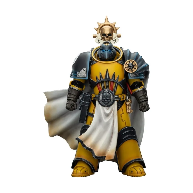 Joy Toy Warhammer Imperial Fists Figura de acción Librarian Consulwith Force Axe and Bolt Pistol 12 cm