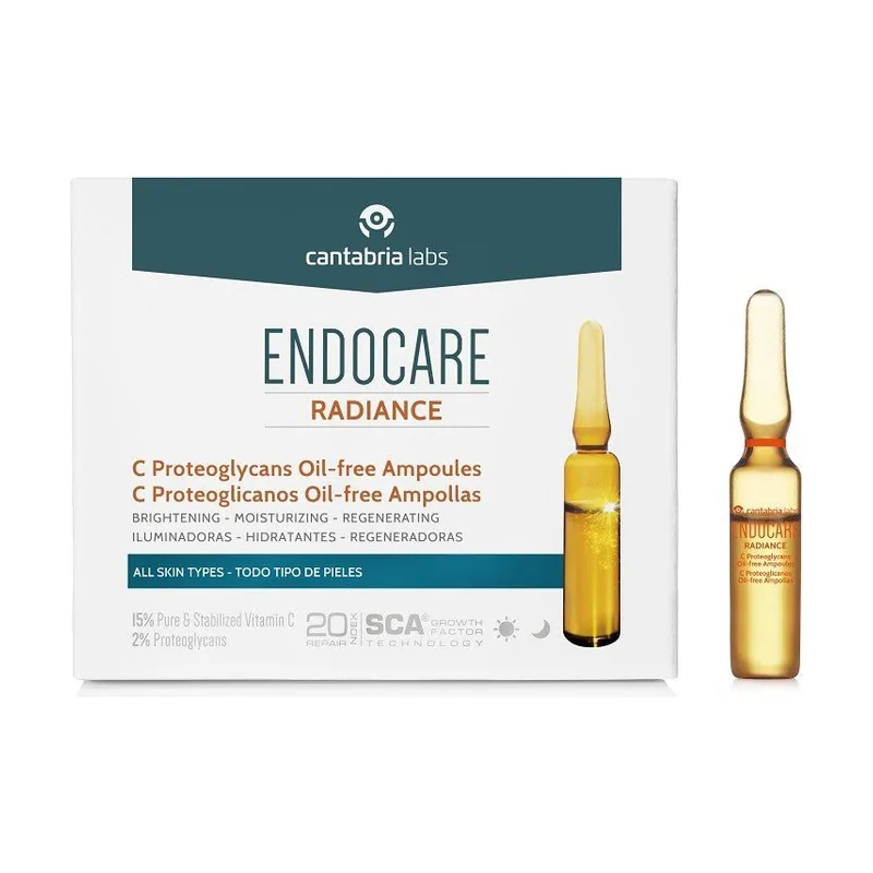 Cantabria Labs ENDOCARE RADIANCE PROTEOGLICANOS oil-free ampollas 30 x 2 ml