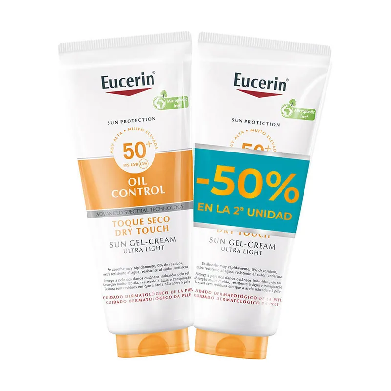 Biersdorf Eucerin Duplo Sun Body Oil Control Gel-crema Spf50+ 2x200 Ml