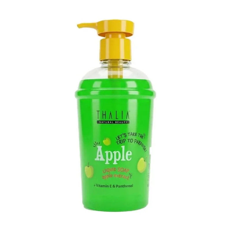 Thalia natural beauty, apple, cleansing & hydrating, liquid soap, for body & hands, 400 ml