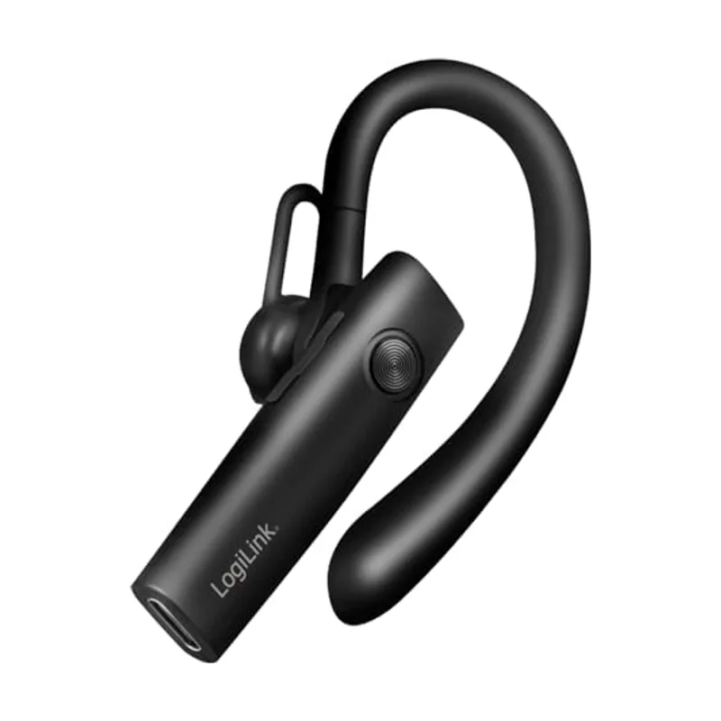 LogiLink Auriculares inalámbricos Mono con Clip para la Oreja