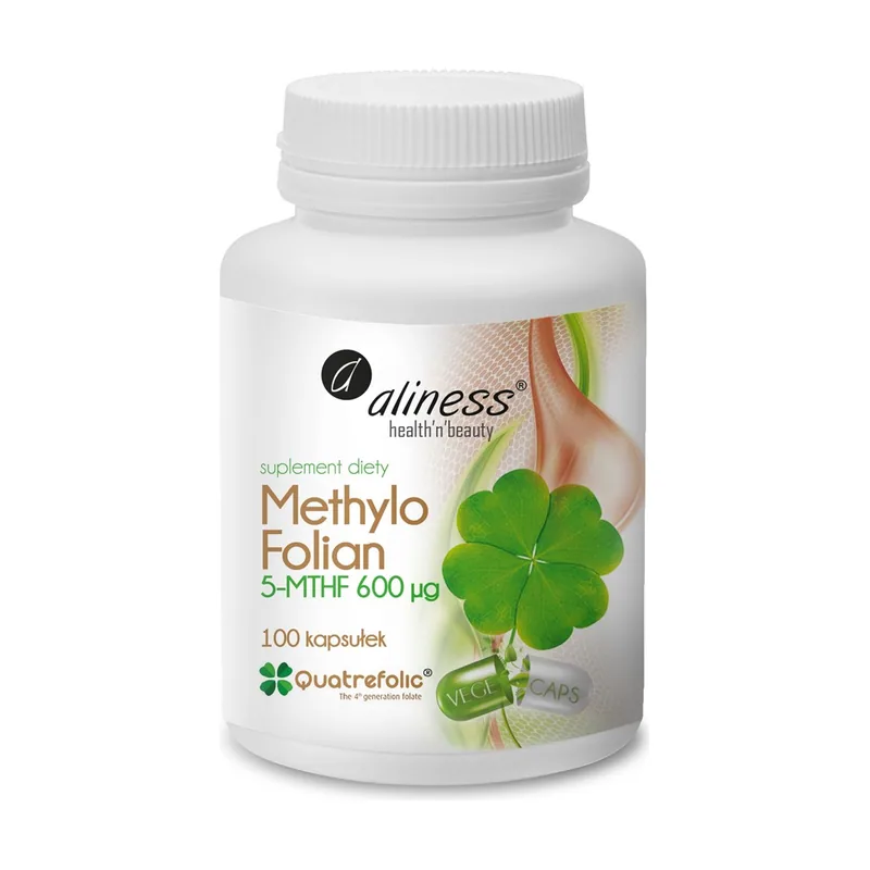 Aliness methylofolian 600mcg x 100 vege kaps.