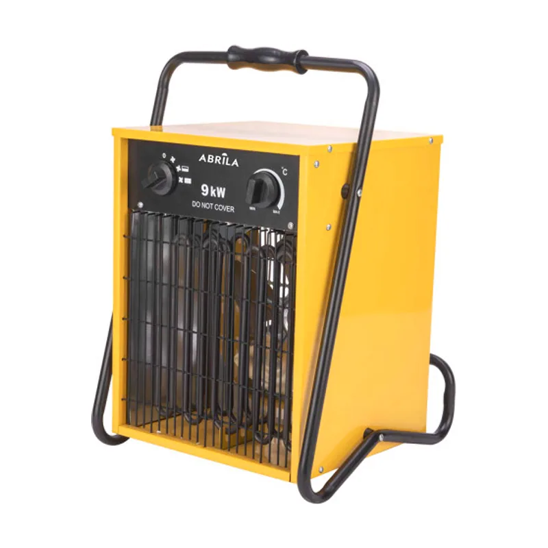 Abrila Fabrilamp Termoventilador Industrial Acero Inoxidable COPAN 9000W Amarillo Trifásico 400V