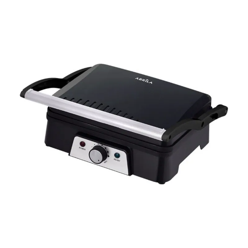 Abrila Grill parrilla embrujo 1600w negro apertura 180º placa 29x23cm antiadh.ac.inox.tacto frio 15,5x33x30cm