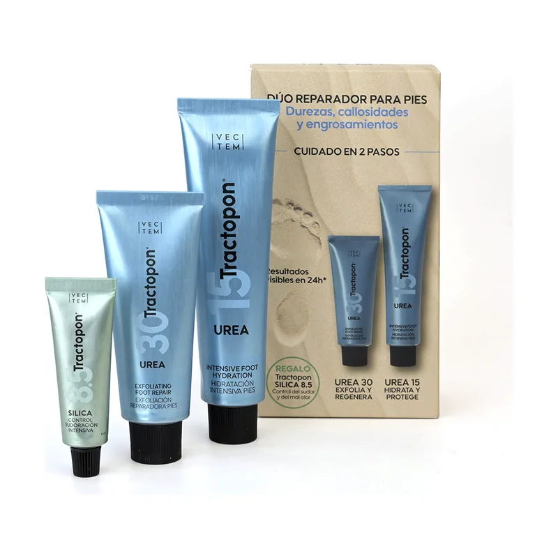 Tractopon Urea Reparador Para Pies Estuche 3 pz
