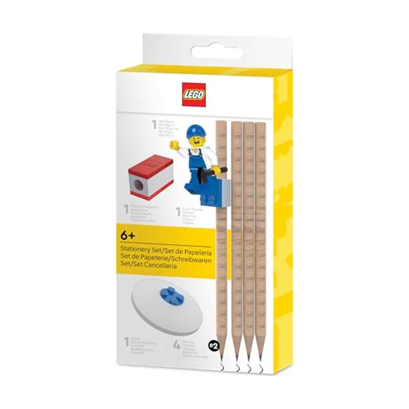 Joy Toy Juego de lápices de papelería con mini figura