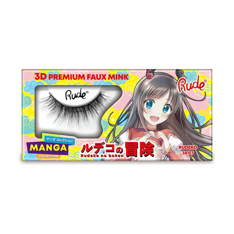 Rude cosmetics chibi manga faux mink