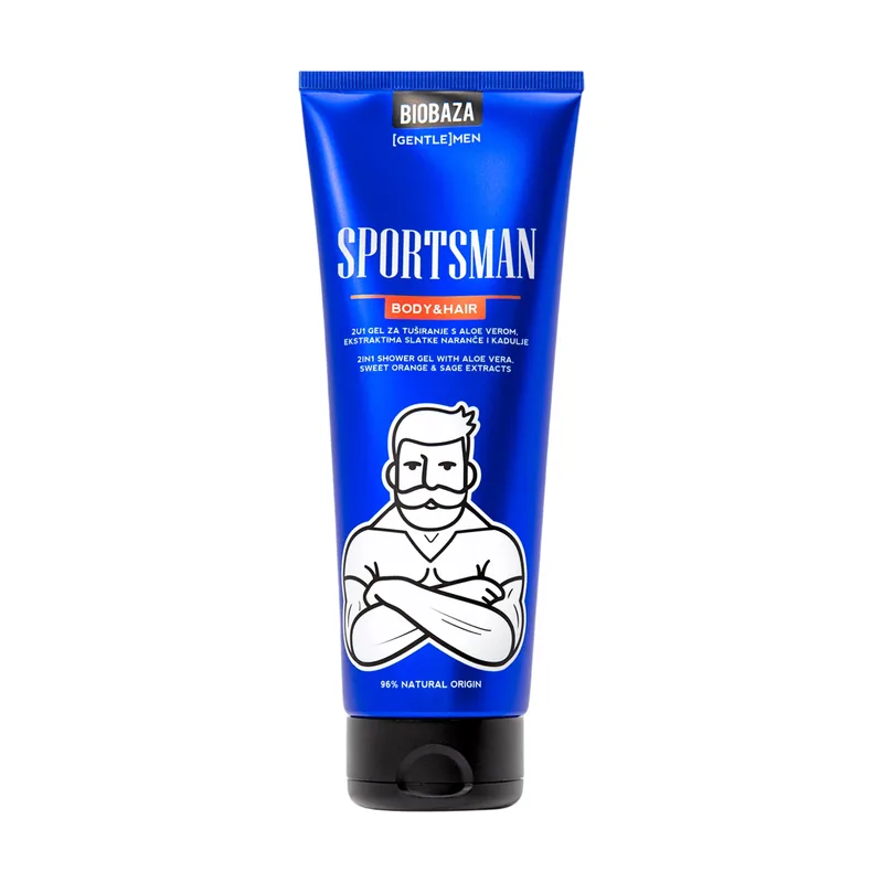 Biobaza Men Sportsmen 2 en 1 Body & Hair 220 ml